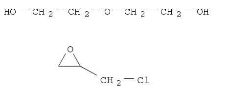 Molecular Structure of 25928-94-3 (2-(chloromethyl)oxirane: 2-(2-hydroxyethoxy)ethanol)